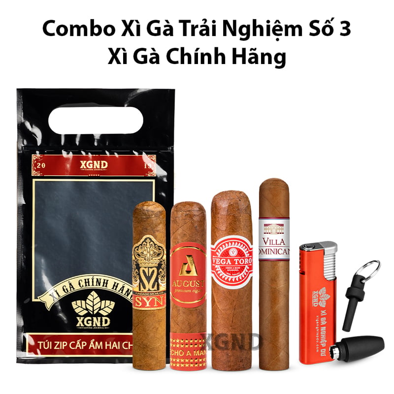 Combo Xì Gà Trải Nghiệm Số 3 - Cigar Chính Hãng