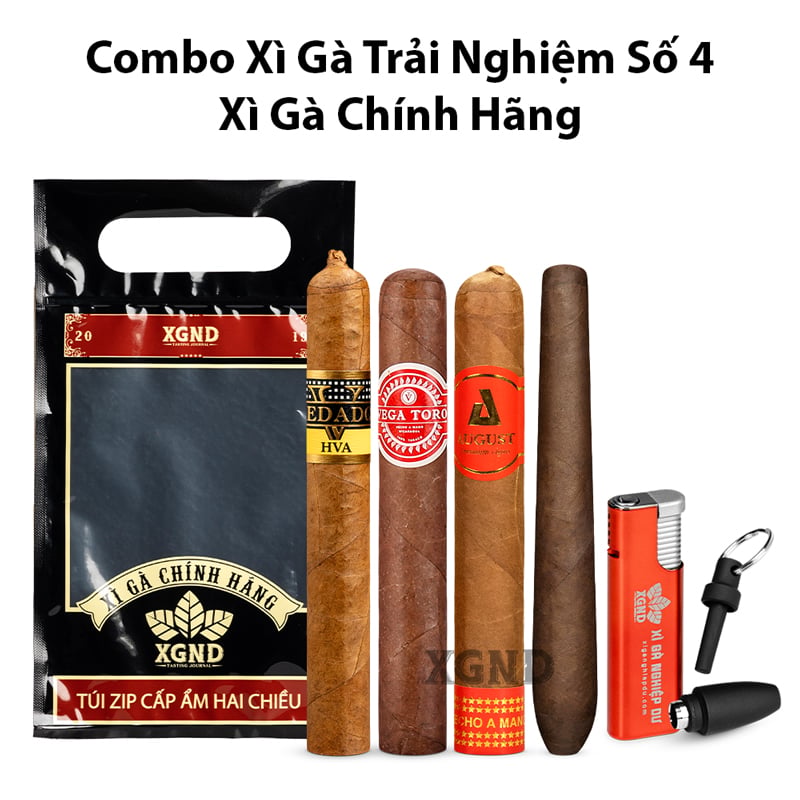 Combo Xì Gà Trải Nghiệm Số 4 - Cigar Chính Hãng