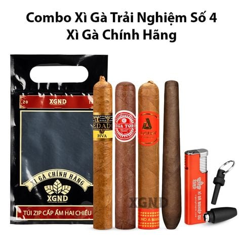 Combo Xì Gà Trải Nghiệm Số 4 - Cigar Chính Hãng