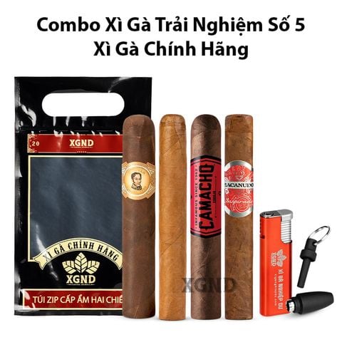 Combo Xì Gà Trải Nghiệm Số 5 - Cigar Chính Hãng