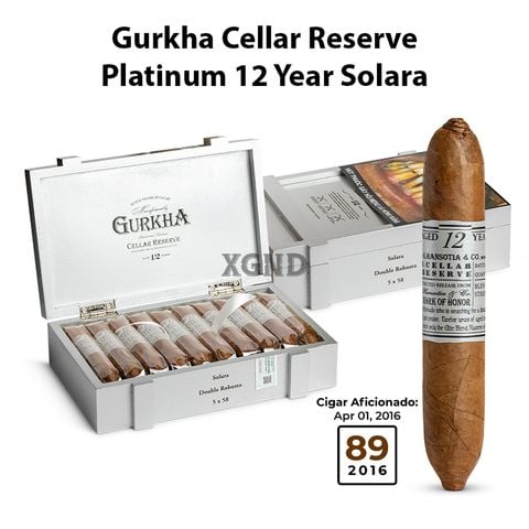 Cigar Gurkha Cellar Reserve Platinum 12 Year Solara - Xì Gà Chính Hãng