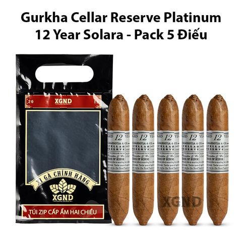 Cigar Gurkha Cellar Reserve Platinum 12 Year Solara - Xì Gà Chính Hãng
