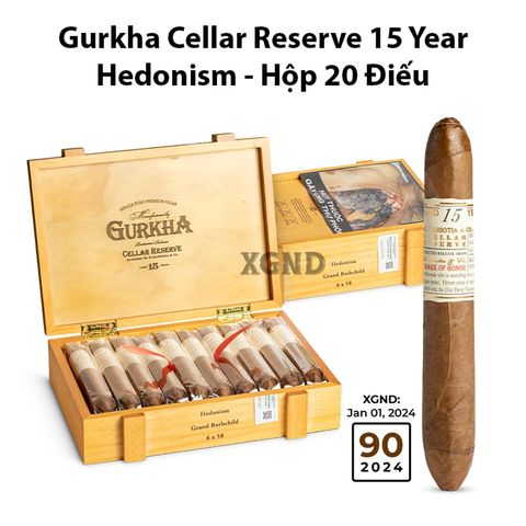 Cigar Gurkha Cellar Reserve 15 Year Hedonism - Xì Gà Chính Hãng