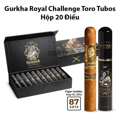 Cigar Gurkha Royal Challenge Toro Tubos - Xì Gà Chính Hãng