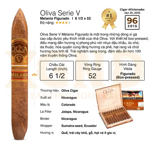 Cigar Oliva Serie V Melanio Figurado - Xì Gà Chính Hãng