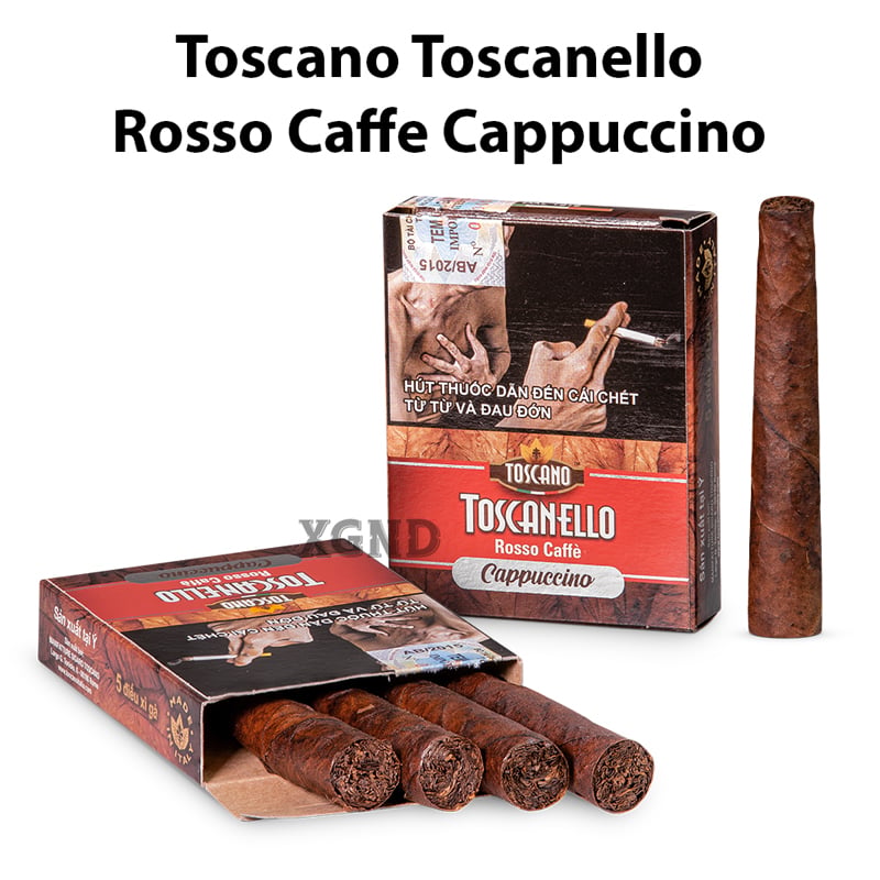 Cigar Mini Toscano Toscanello Rosso Caffe Cappuccino - Xì Gà Sữa Ý Chính Hãng