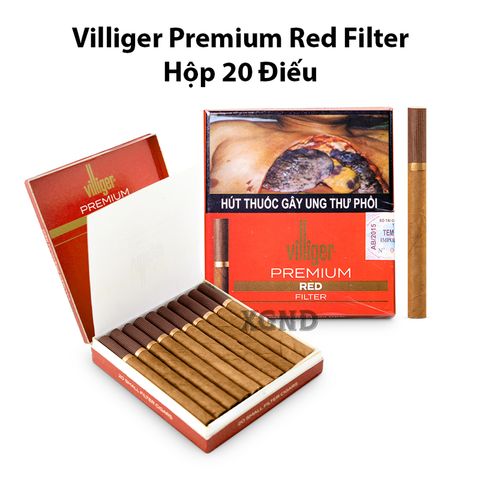 Cigar Villiger Premium Red Filter - Xì Gà Mini Chính Hãng
