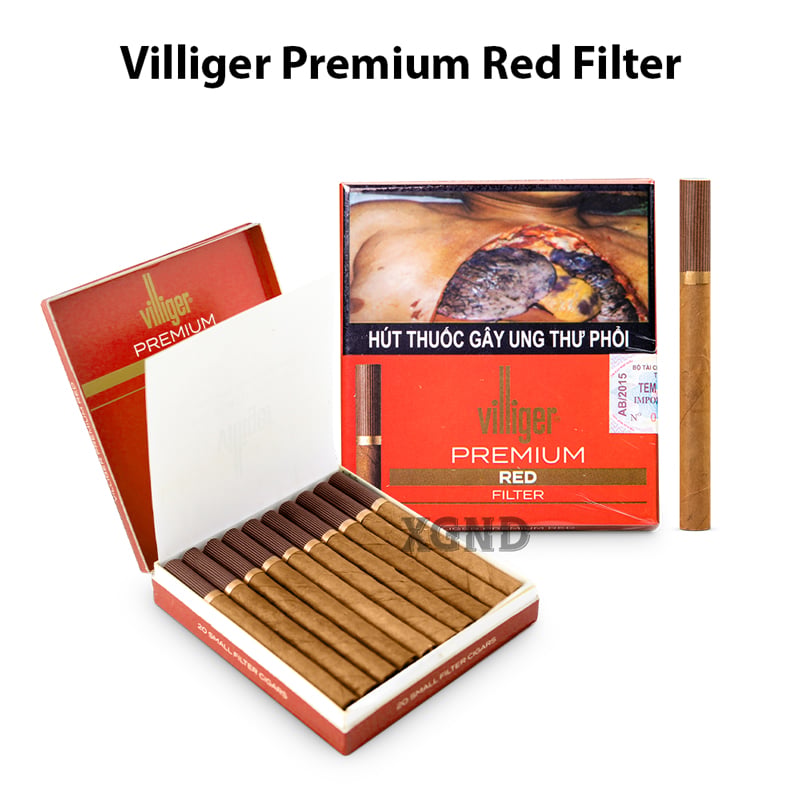 Cigar Villiger Premium Red Filter - Xì Gà Mini Chính Hãng