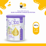  Sữa Bubs Supreme Junior Nutrition 800g dành cho bé từ 3 - 12 tuổi, nhập khẩu từ Úc 