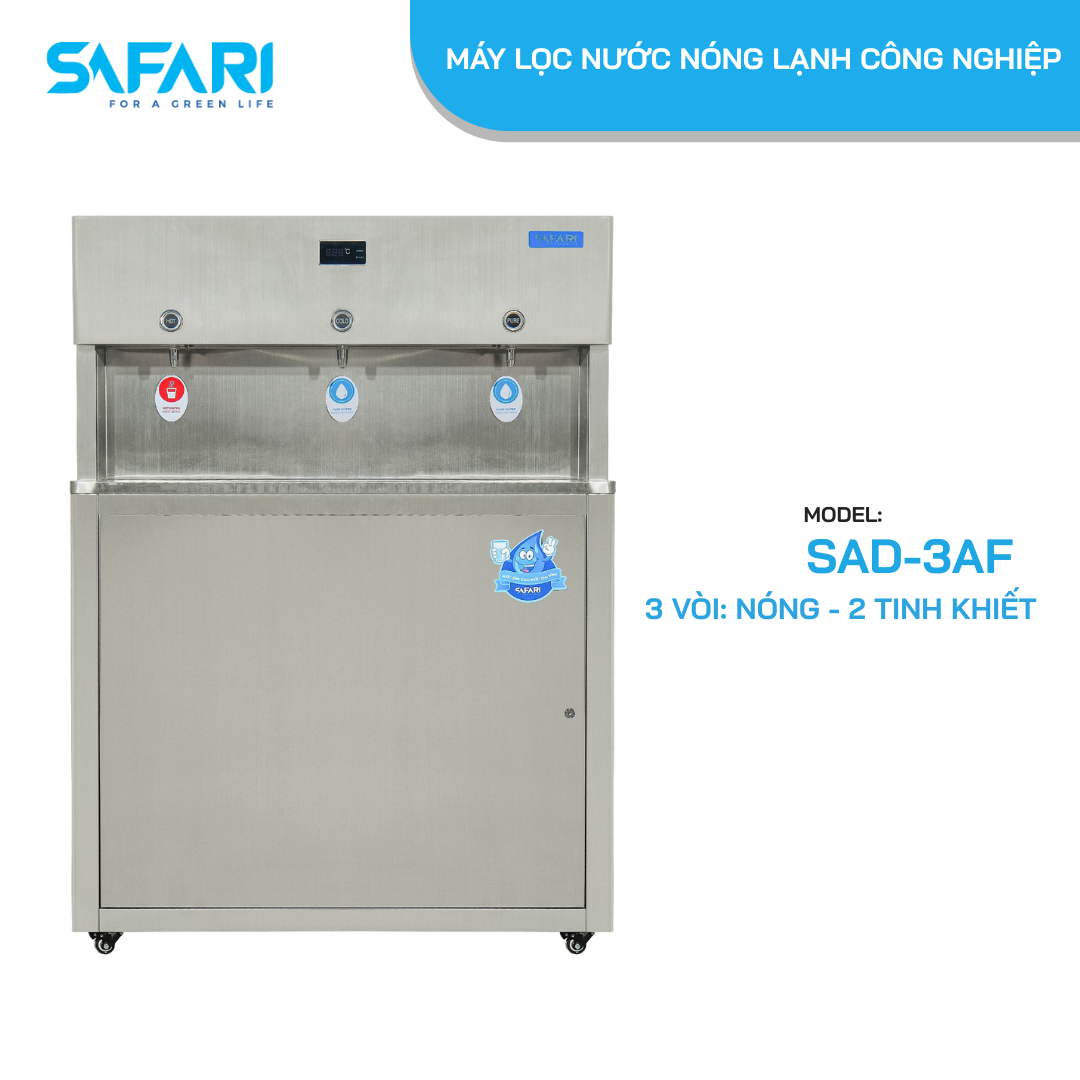 Máy lọc nước nóng lạnh công nghiệp SAFARI SAD-3AF