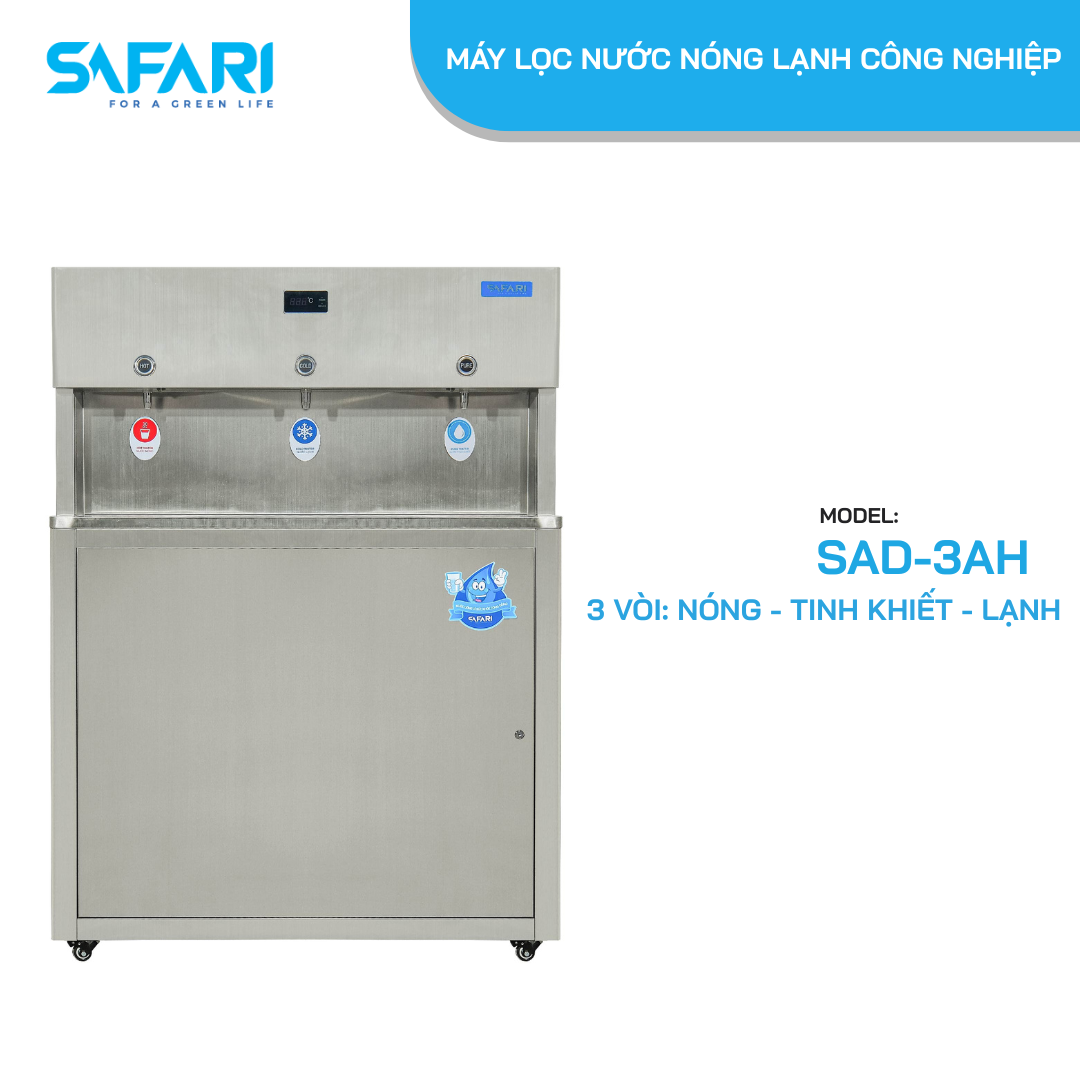 Máy lọc nước nóng lạnh công nghiệp SAFARI SAD-3AH