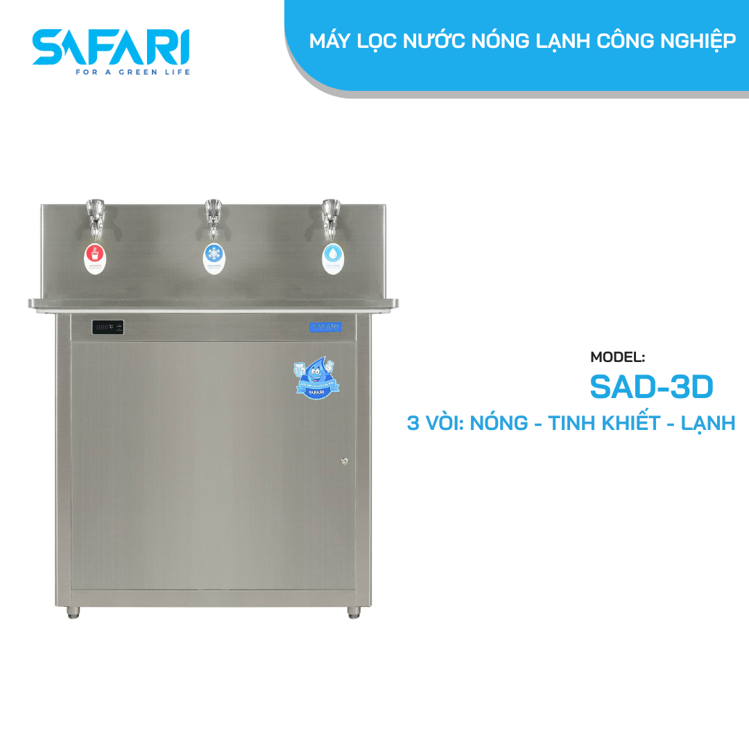 Máy lọc nước nóng lạnh công nghiệp SAFARI SAD-3D