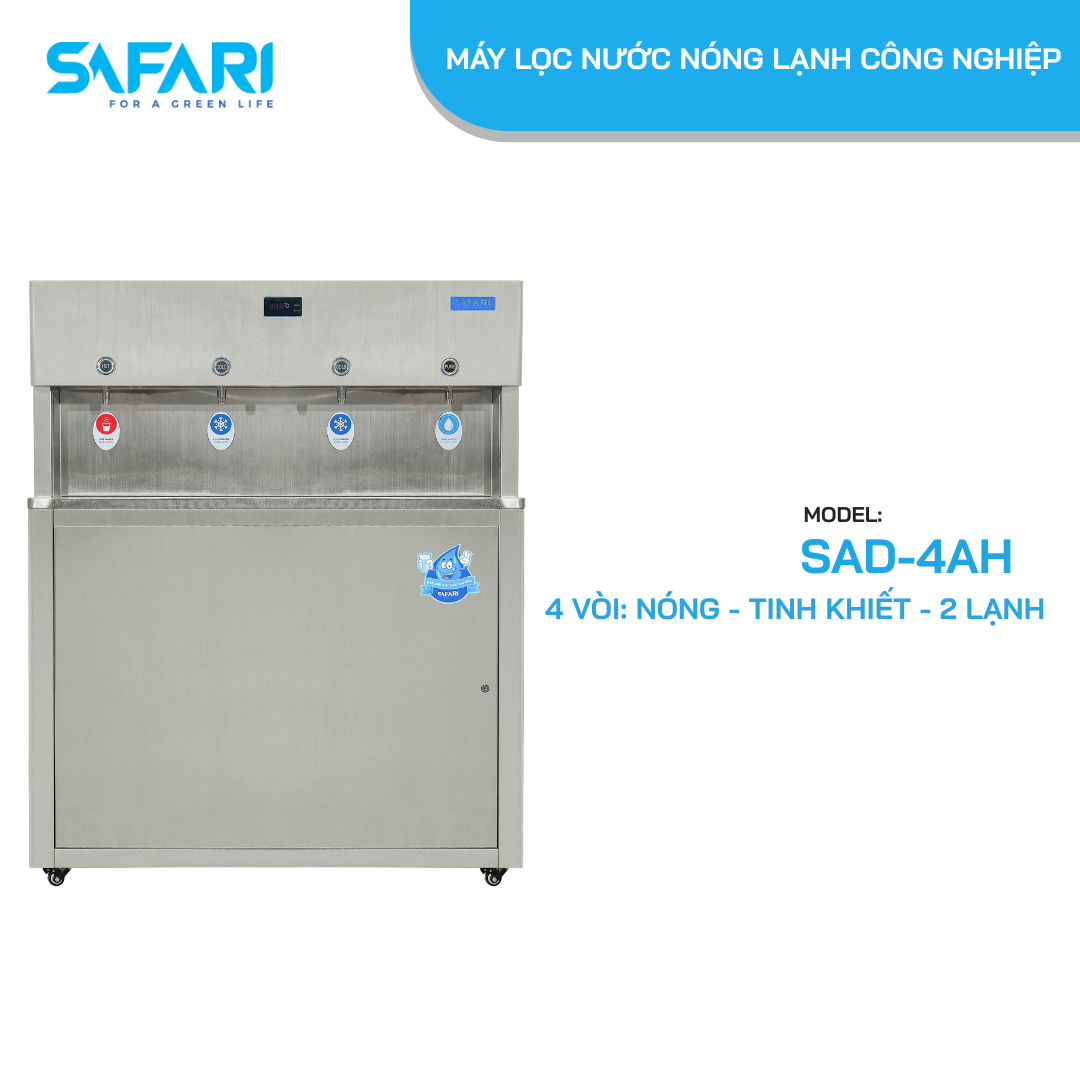 Máy lọc nước nóng lạnh công nghiệp SAFARI SAD-4AH