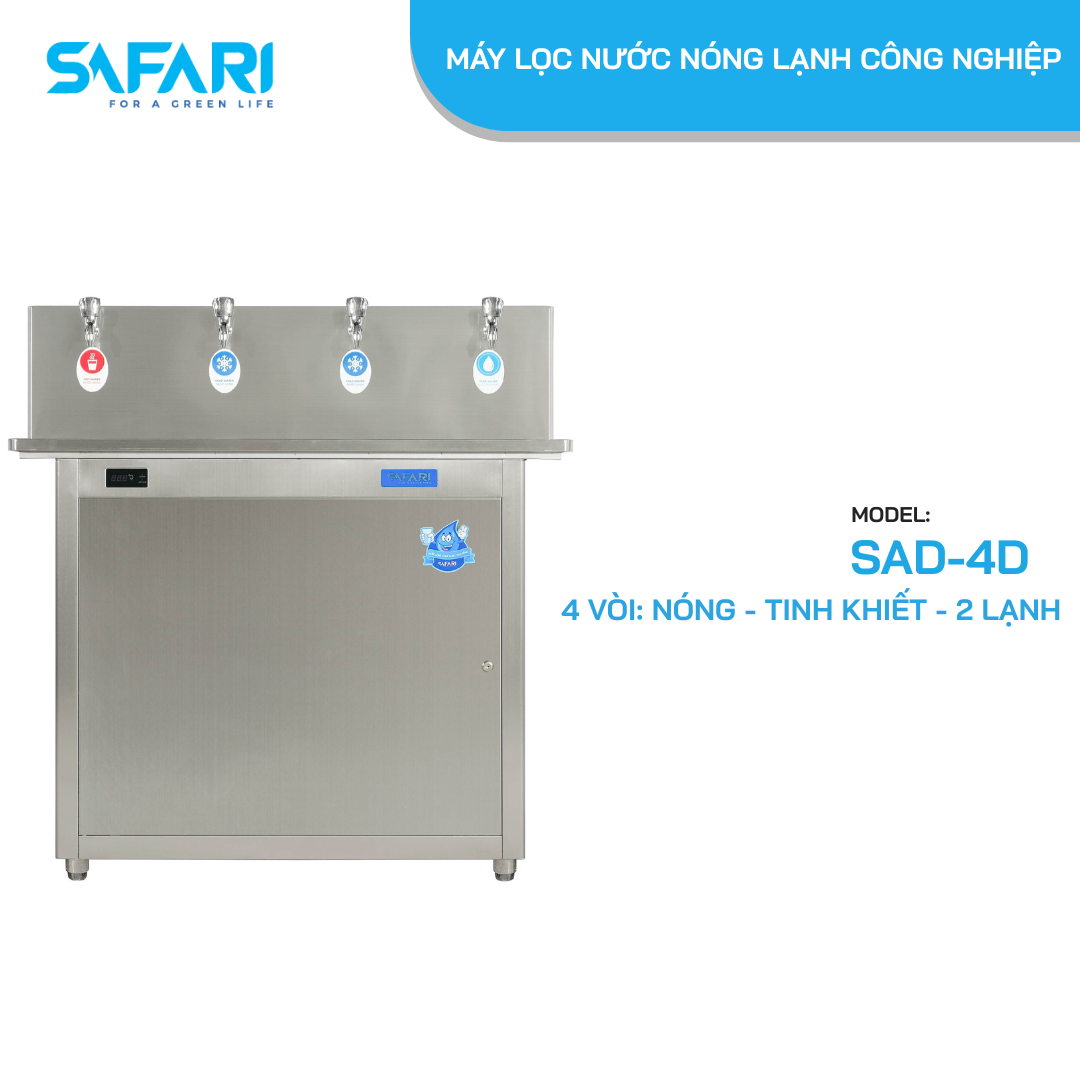 Máy lọc nước nóng lạnh công nghiệp SAFARI SAD-4D