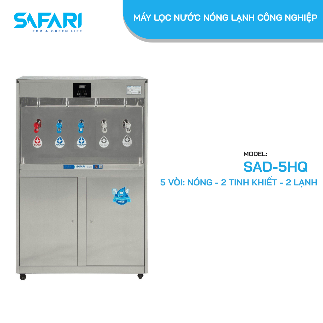 Máy lọc nước nóng lạnh công nghiệp SAFARI SAD-5HQ