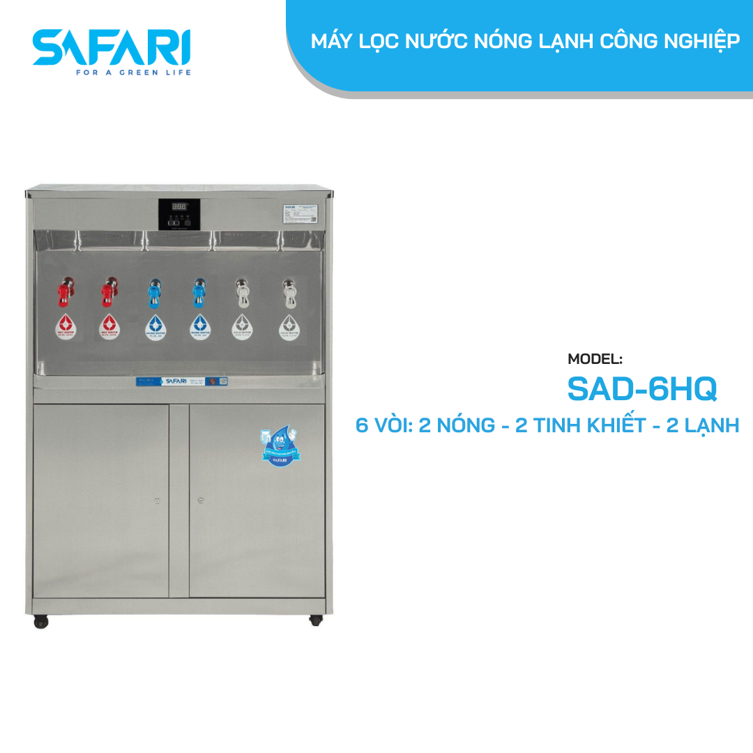 Máy lọc nước nóng lạnh công nghiệp SAFARI SAD-6HQ