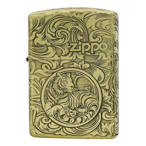 Bật lửa Zippo Armor Limited chủ đề 12 con giáp tuổi con Hổ