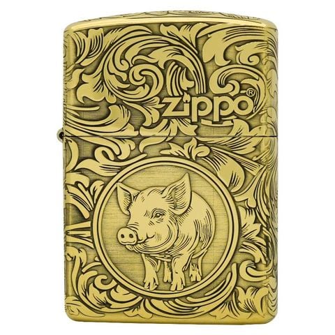 Zippo Armor Limited chủ đề 12 con giáp tuổi Hợi