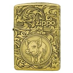 Zippo Armor Limited chủ đề 12 con giáp tuổi Hợi