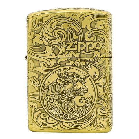 Zippo Armor Limited chủ đề 12 con giáp tuổi sửu