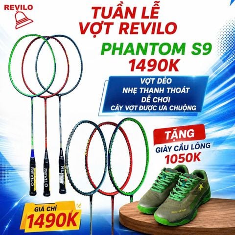  MUA VỢT REVILO PHANTOM S9 TẶNG GIẦY REVILO 