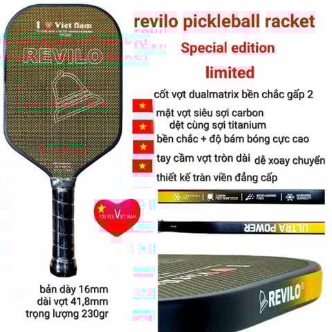  Vợt Pickleball Revilo " TÔI YÊU VIỆT NAM" 