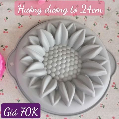 Khuôn silicon làm rau câu hoa hướng dương 24cm ( TC837 ) mẫu 2024
