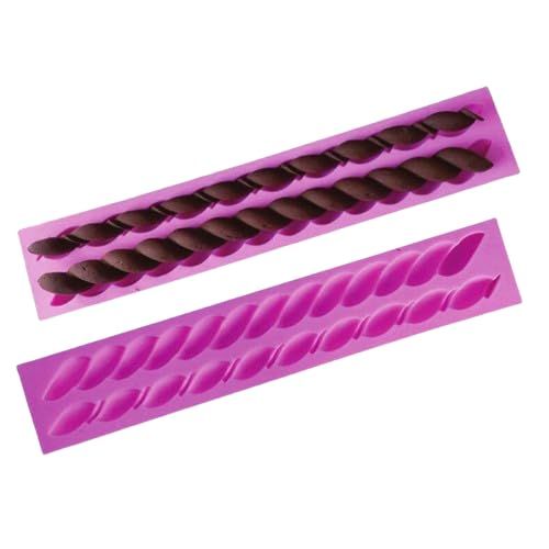 Khuôn silicon dây viền thừng đôi dài 21,5cm ( TC230 )