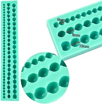 Khuôn silicon fondant dây viền chuỗi tròn 3 size 21cm ( TC235 ) chỉ làm fondant vì khó lấy ( còn 4 cái )