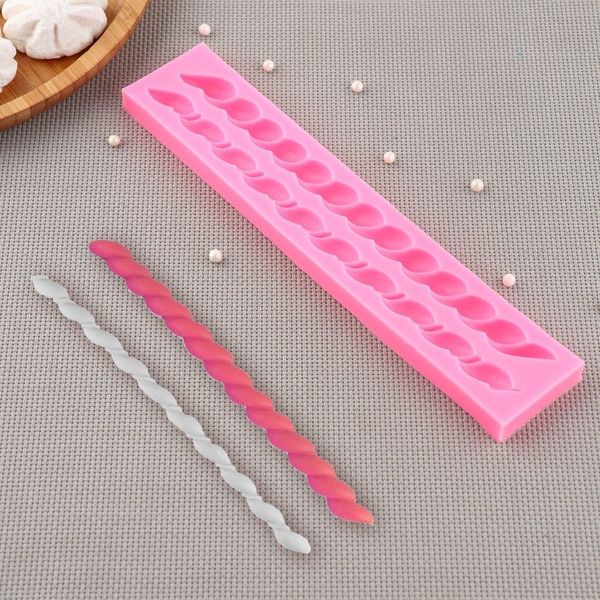 Khuôn silicon dây viền thừng đôi dài 21,5cm ( TC230 )