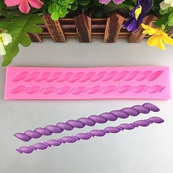 Khuôn silicon dây viền thừng đôi dài 21,5cm ( TC230 )