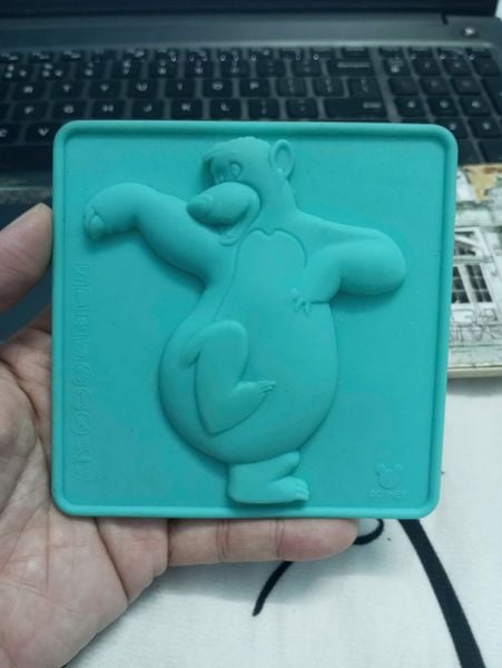 Khuôn silicon làm fondant Gấu 8,6cm ( SM1990 )