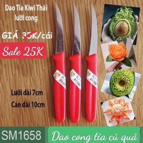 Dao Tỉa Rau Củ Quả Kiwi Thái lưỡi cong ( SM1658 )