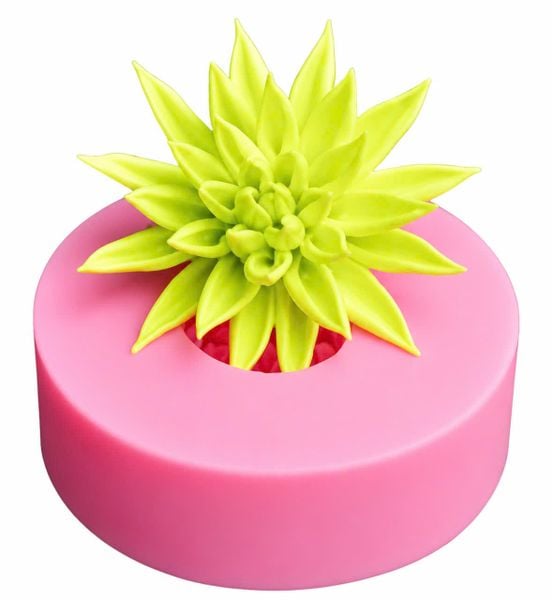 Khuôn silicon hoa cúc cánh nhọn 7,5cm ( TC1215 )