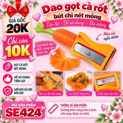 Dao gọt cà rốt bút chì nét mỏng ĐK 3cm ( SE424 )
