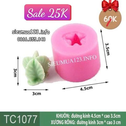 Silicon xương rồng tròn 5 khía ngôi sao ( TC1077 )