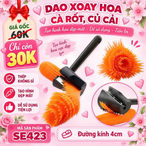 Dao bào xoắn hoa cà rốt ĐK 4cm ( SE423 )