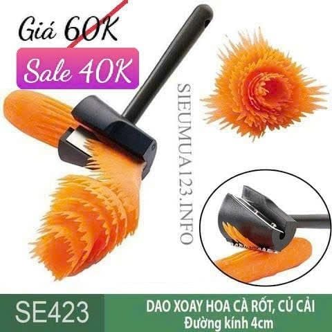 Dao bào xoắn hoa cà rốt ĐK 4cm ( SE423 )
