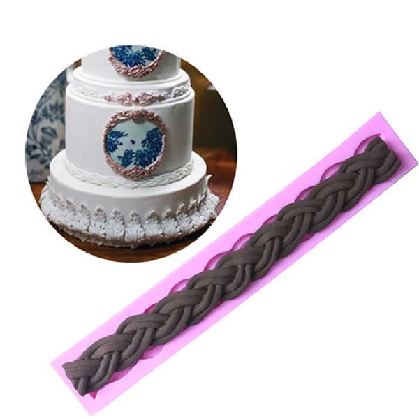 Khuôn silicon dây viền thừng xoắn dài 23,3cm ( TC592 )