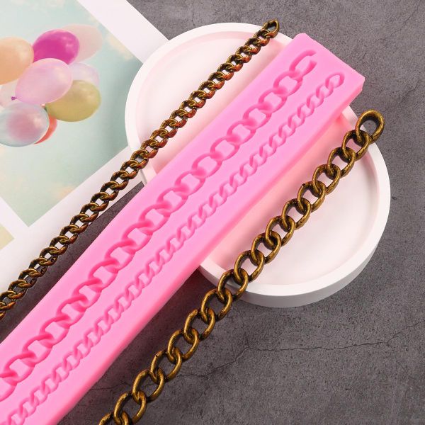 Khuôn silicon dây viền xích túi dài 25,5cm ( TC336 ) còn 3 cái