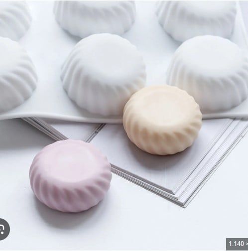 Khuôn silicon làm bánh mousse 6 tròn xoắn 7cm ( SM1976 )