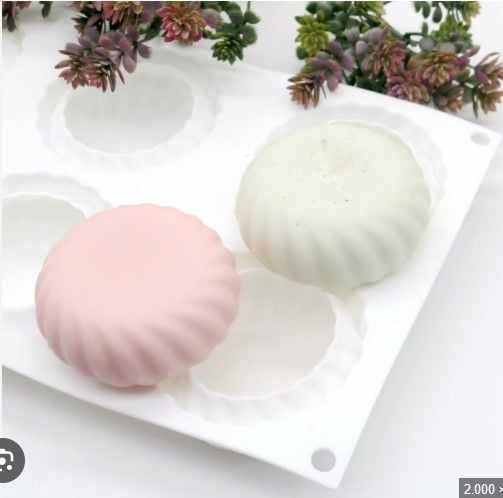 Khuôn silicon làm bánh mousse 6 tròn xoắn 7cm ( SM1976 )