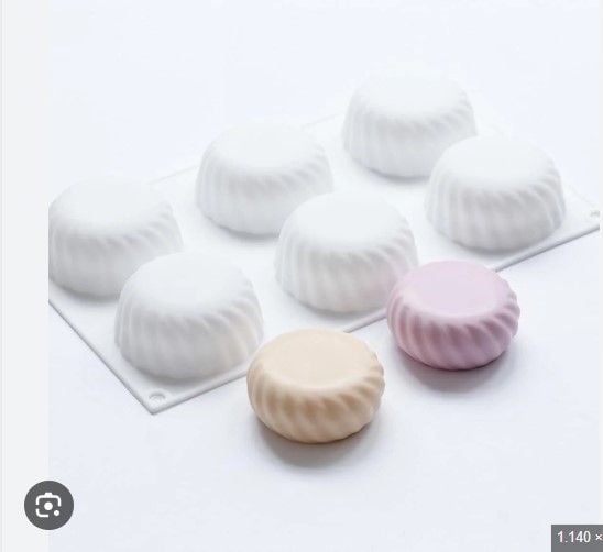 Khuôn silicon làm bánh mousse 6 tròn xoắn 7cm ( SM1976 )