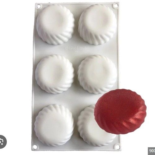 Khuôn silicon làm bánh mousse 6 tròn xoắn 7cm ( SM1976 )