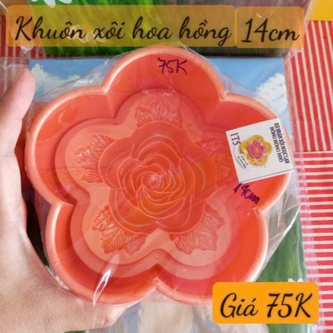 Khuôn xôi 5 cánh hoa hồng 14cm ( SM1970 ) mẫu 2024
