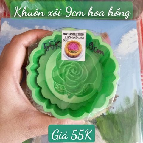 Khuôn Ép Xôi 9cm Tròn Hoa Hồng - còn nhiều