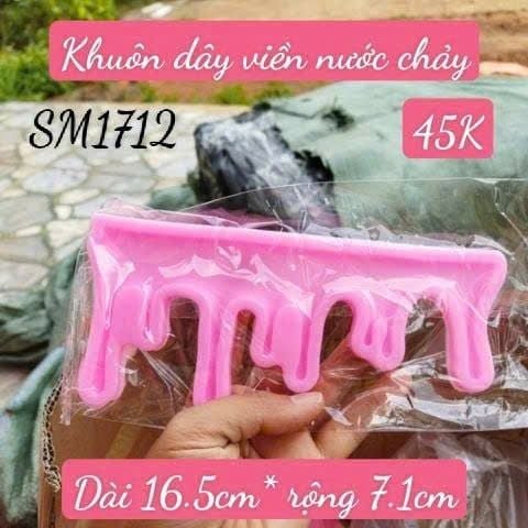 Khuôn silicon dây viền nước chảy dài 16.5cm ( SM1712 )