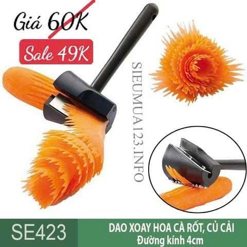 Dao bào xoắn hoa cà rốt ĐK 4cm ( SE423 )