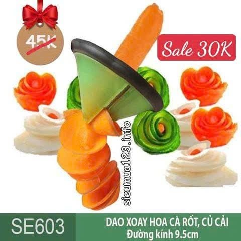 Dao xoay hoa cà rốt mũ xanh ( SE603 )