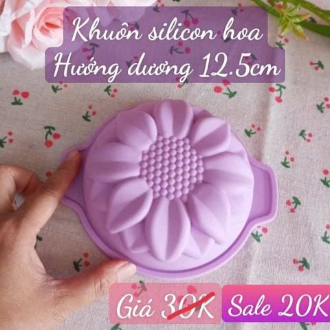 Khuôn silicon hoa hướng dương tròn 12,5cm ( SM1869 ) mẫu 2024